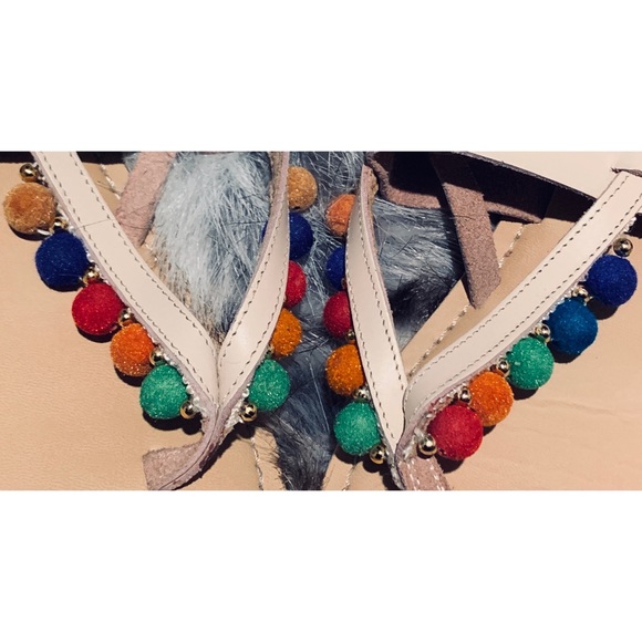 Top Shop Hippie Pom Pom Sandal - Picture 5 of 6